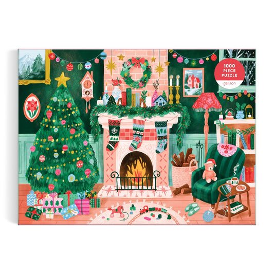 Cozy by the Fireplace 1000 Piece Puzzle Galison