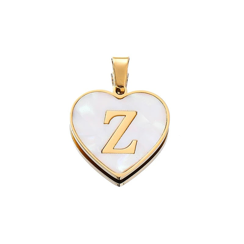 Elegant Heart Alphabet Charms for Jewelry Making