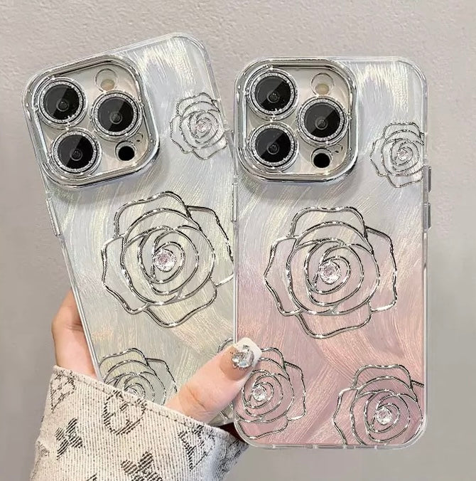 Luxury Camellia Shockproof Phone Case V Boutique Studio