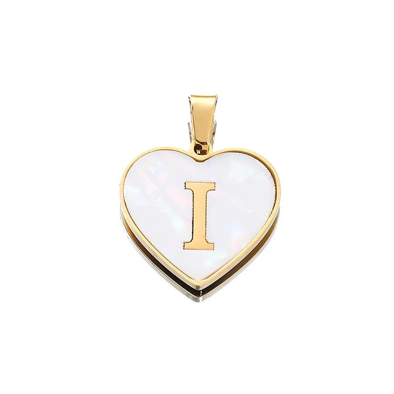 Elegant Heart Alphabet Charms for Jewelry Making