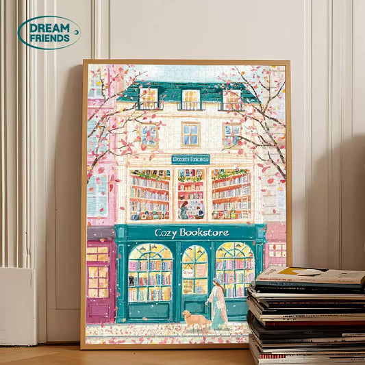 Dream Friends Cozy Bookstore 1000 Piece Jigsaw Puzzle