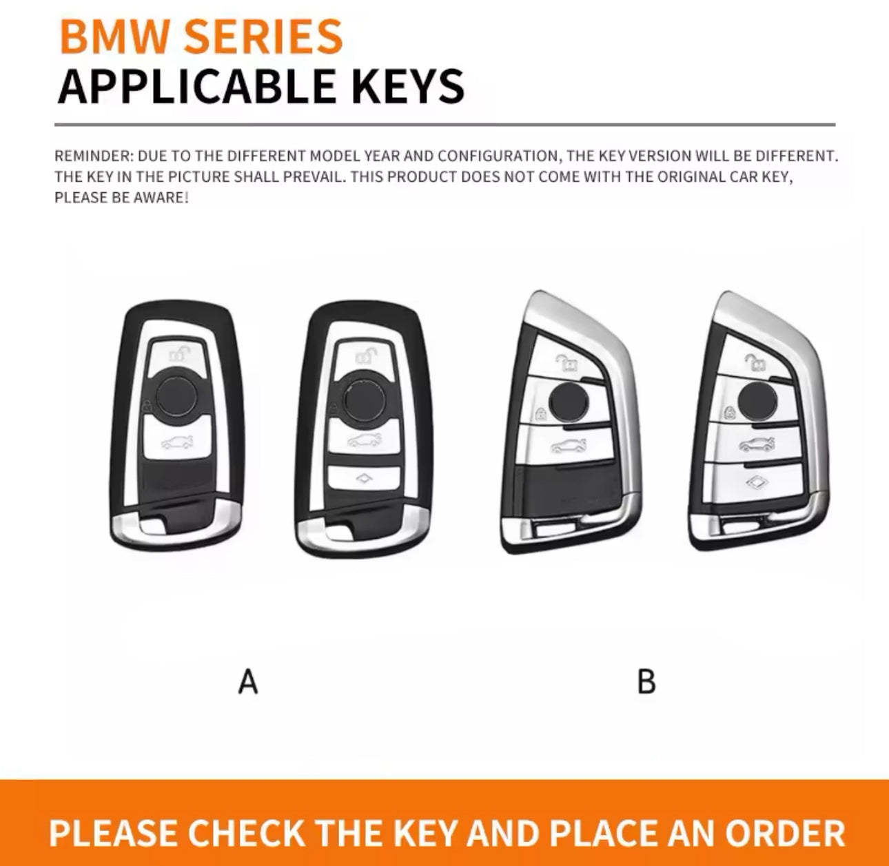 TPU Car Key Fob Cover For BMW Series V Boutique Studio-New