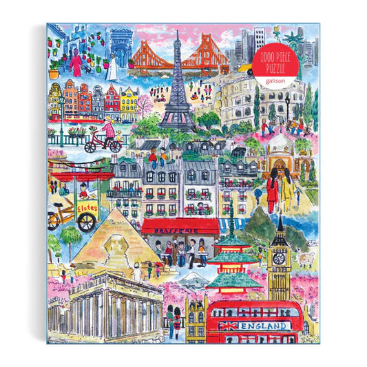 Michael Storrings Cities Around the World 1000 Piece Puzzle Galison