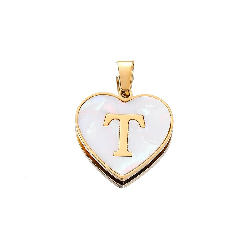 Elegant Heart Alphabet Charms for Jewelry Making