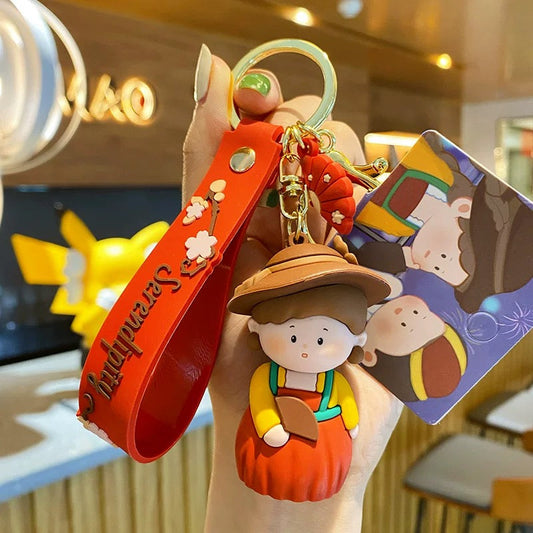 Classic Art Cartoon Keychain – Cute Vintage Characters V Boutique Studio