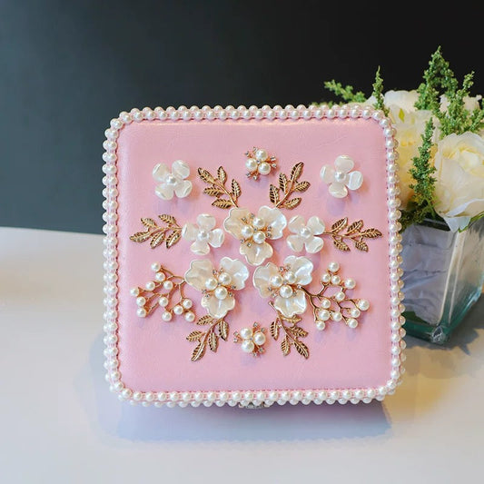 Charming Pink Floral Jewelry Box - Perfect Gift & Storage V Boutique Studio