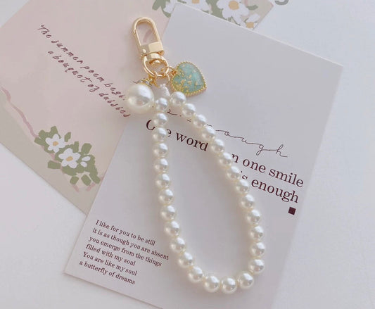 Sweetheart Pearl Elegance Phone Lanyard V Boutique Studio-New