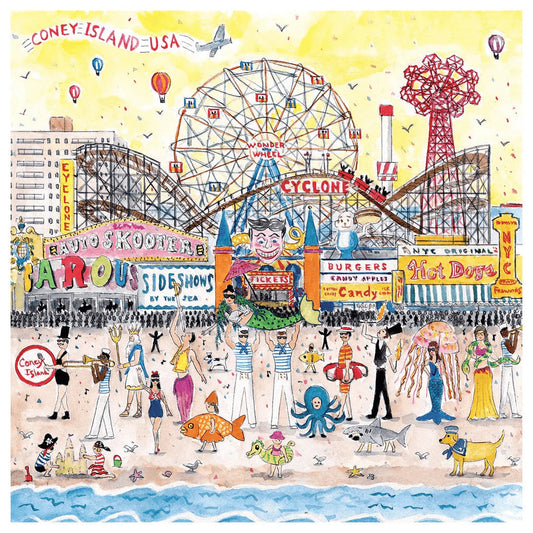 Michael Storrings Summer at the Amusement Park 500 Piece Jigsaw Puzzle Galison