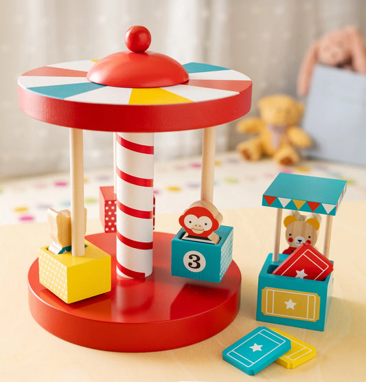 Merry-Go-Round Wooden Carousel