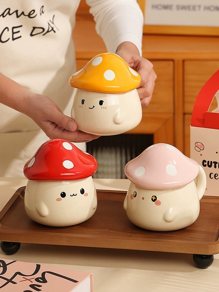 Cute Mushroom Ceramic Mug
