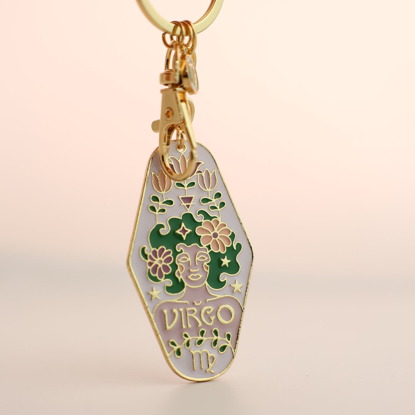 Zodiac Motel Keychain – Vintage Astrology Sign Gift