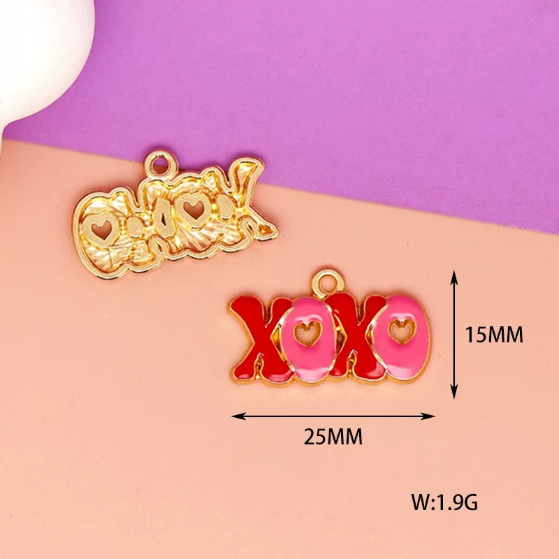Charming Love-Themed Alloy Charms for Jewelry Making