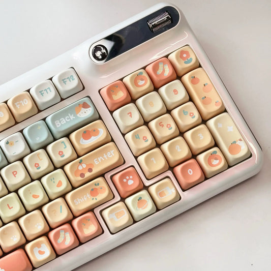 Orange Soda Keycaps – XOA Profile PBT Set for Mechanical Keyboards