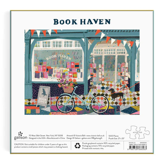 Book Haven 1000 Piece Puzzle In Square Box Galison