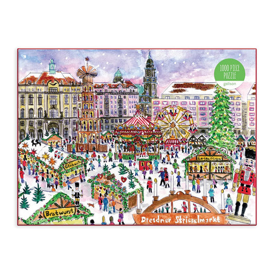 Michael Storrings Christmas Market in Dresden 1000 Piece Puzzle