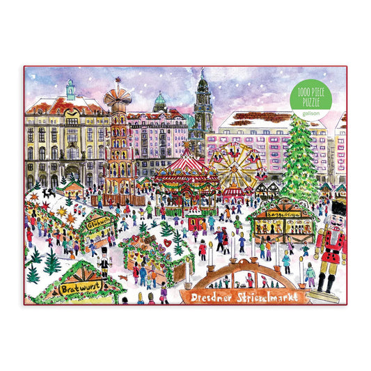 Michael Storrings Christmas Market in Dresden 1000 Piece Puzzle Galison