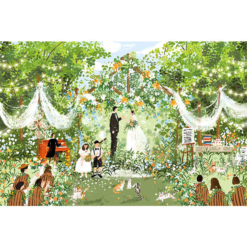 Forest Wedding 1000 Piece Jigsaw Puzzle Momibook