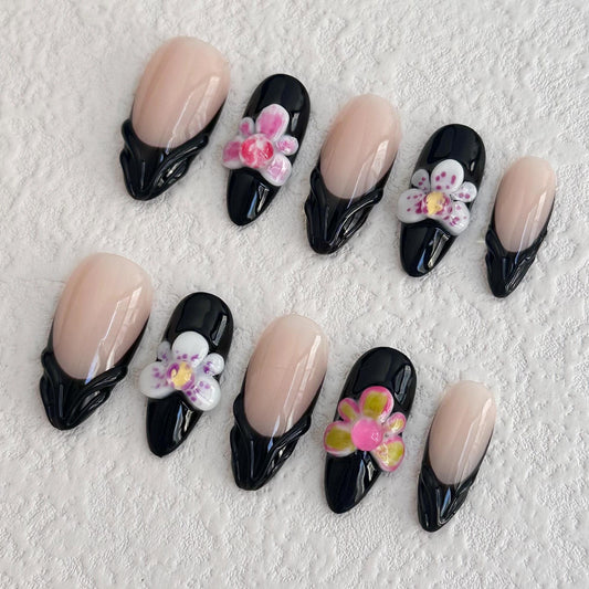 Orchid Glam Press-on Nails V Boutique Studio