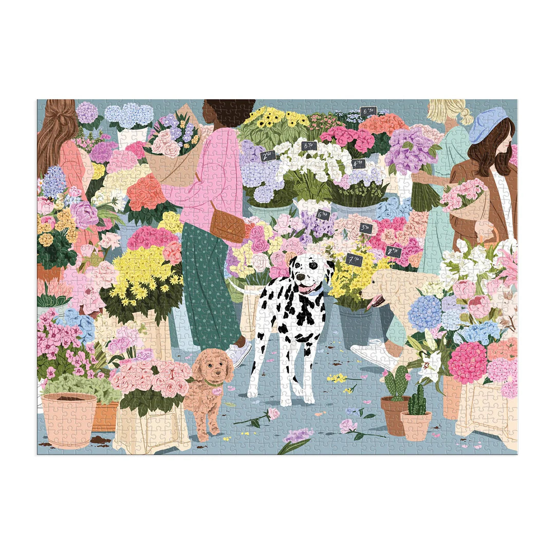 Flower Market 1000 Piece Puzzle Galison