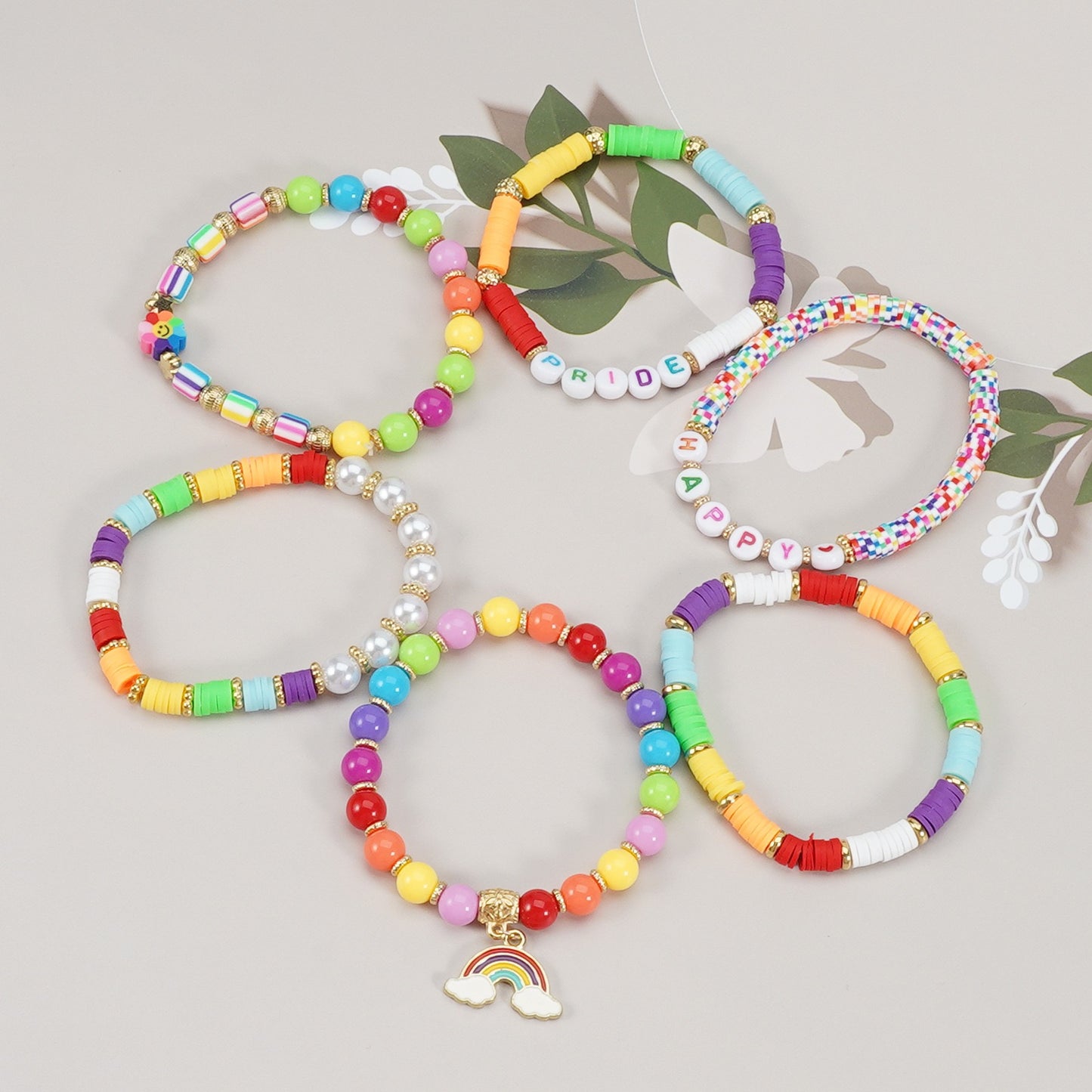 Pride Beaded Bracelet Stack – Rainbow Jewelry for Pride Month