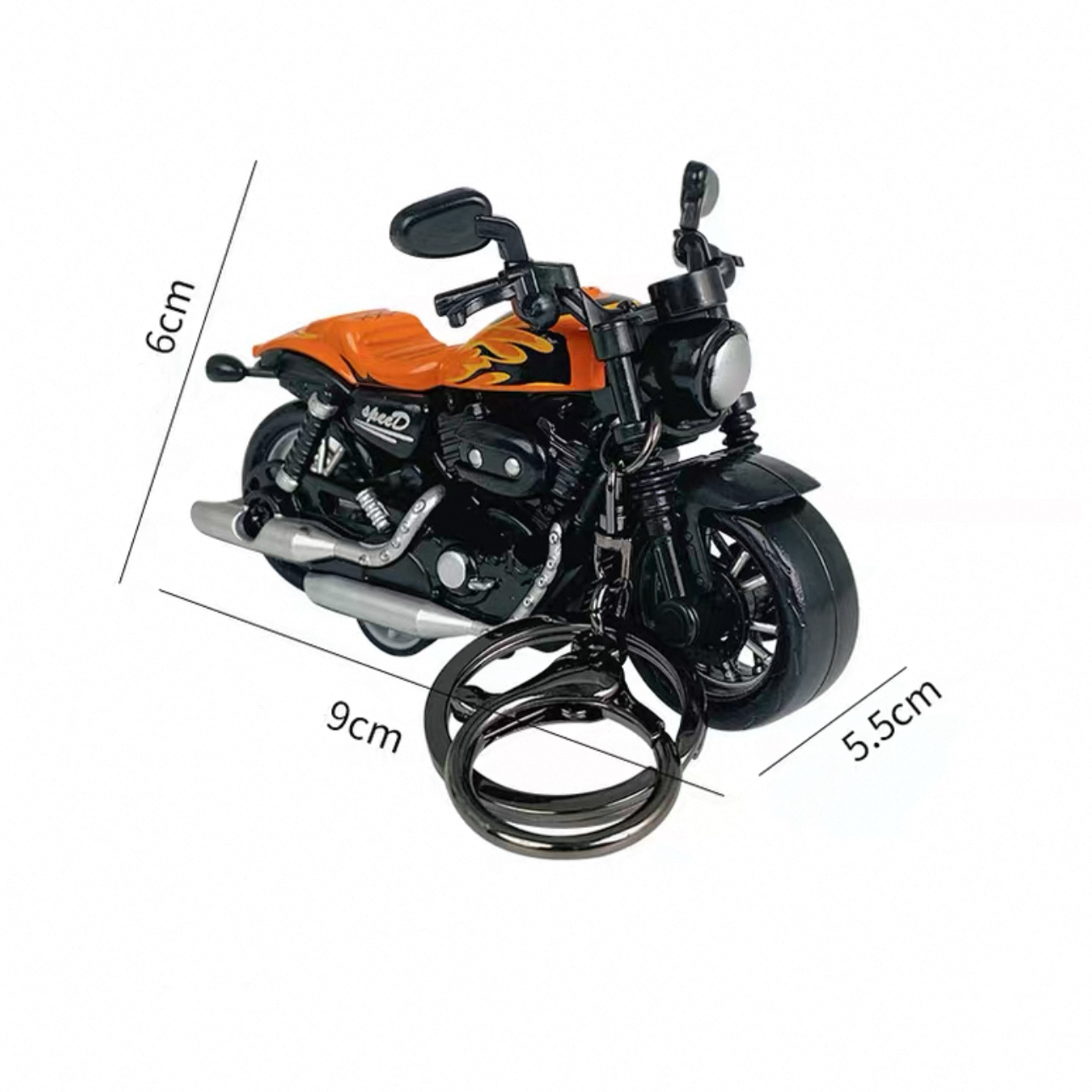 Mini Motorcycle Keychain - ABS Collectible Model V Boutique Studio