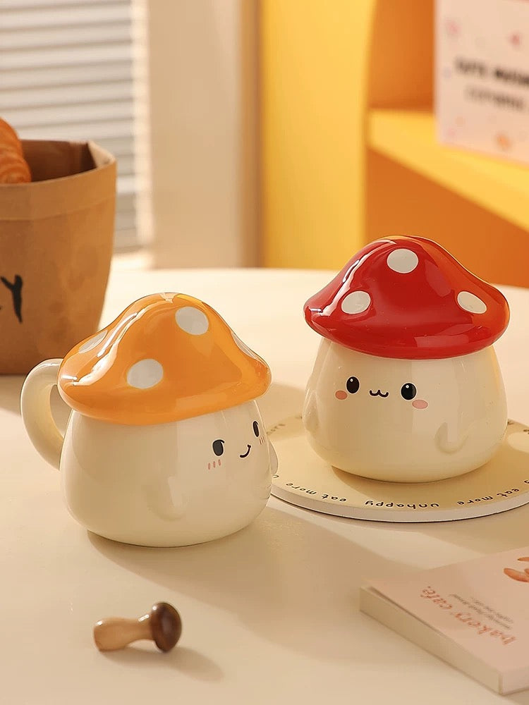 Cute Mushroom Ceramic Mug