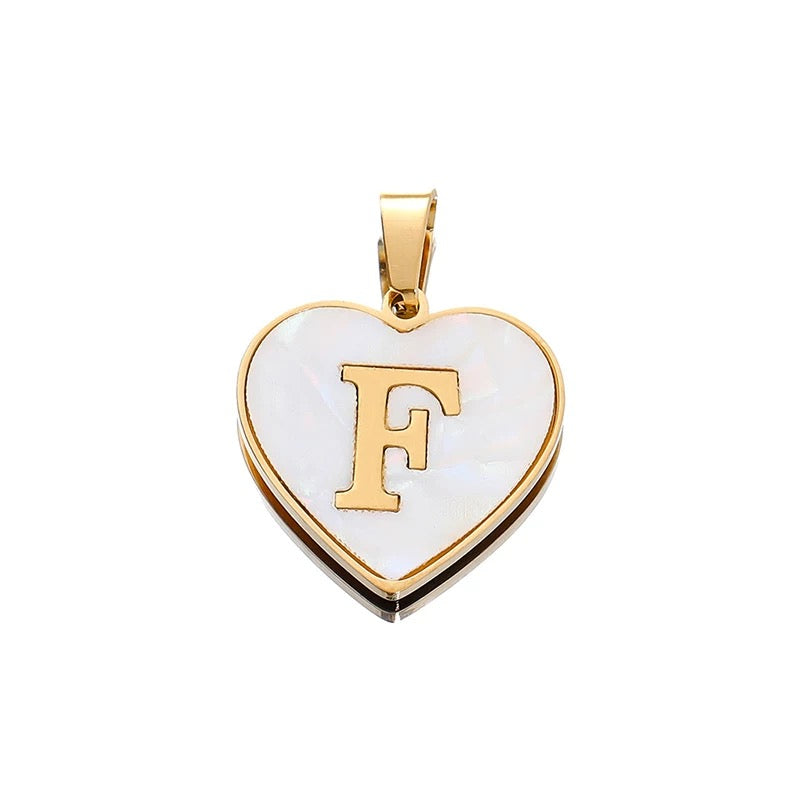 Elegant Heart Alphabet Charms for Jewelry Making