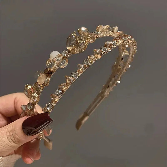 Elegant Rhinestone Headband V Boutique Studio