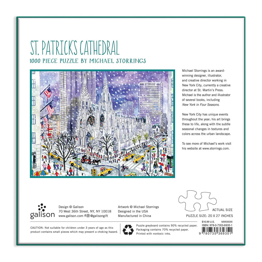 Michael Storrings St. Patricks Cathedral 1000 Piece Puzzle Galison