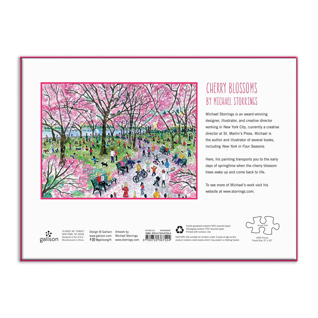 Michael Storrings Cherry Blossoms 1000 Piece Jigsaw Puzzle Galison
