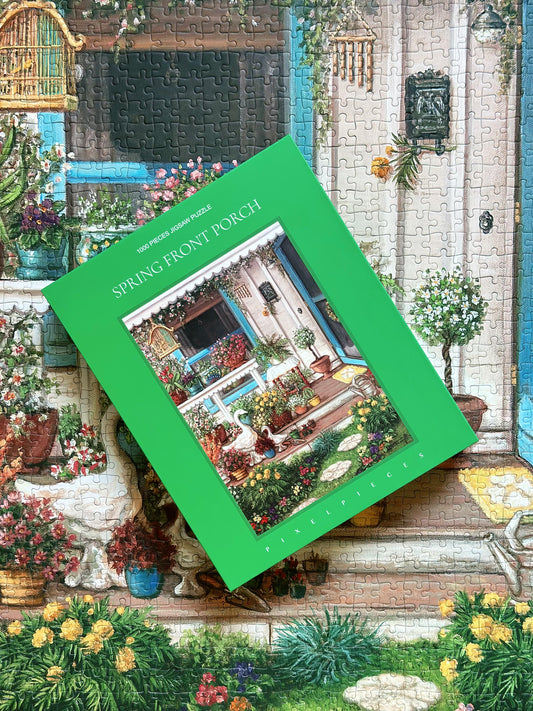 Spring Front Porch 1000 Piece Puzzle