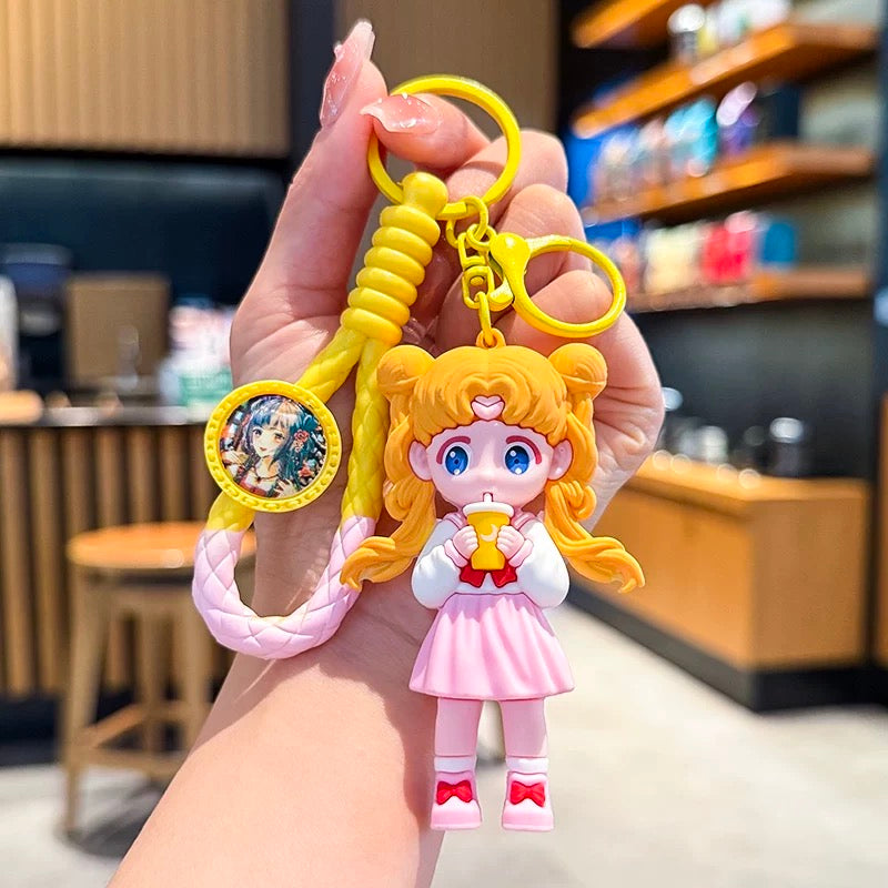 Kawaii Sailor Girl Keychain – Cute Cartoon Bag Accessory