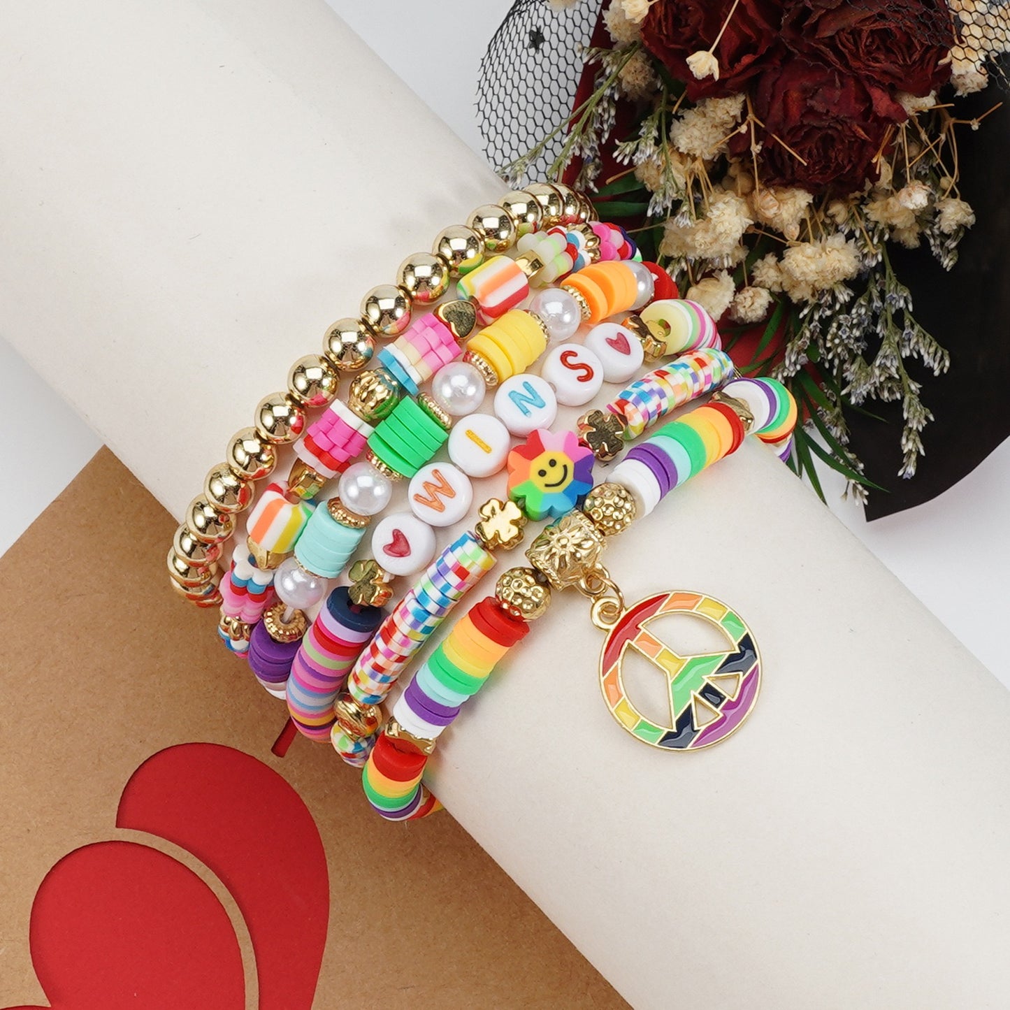 Pride Beaded Bracelet Stack – Rainbow Jewelry for Pride Month