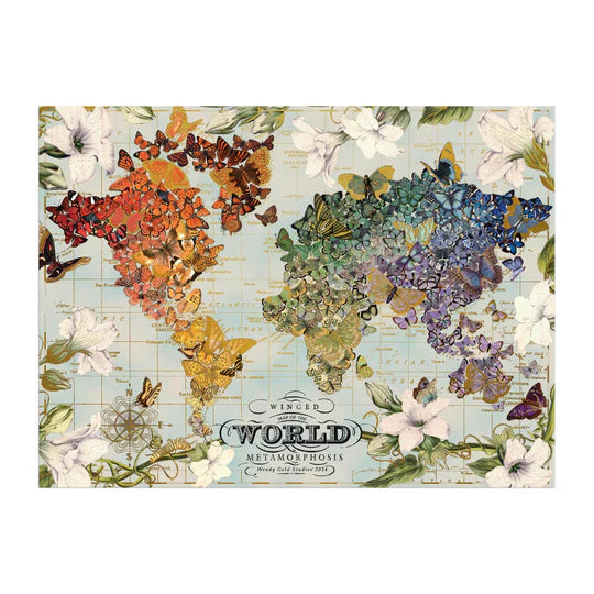 Wendy Gold Winged Metamorphosis 1000 Piece Foil Puzzle Galison