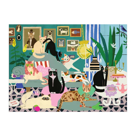 Glamour Cats 1000 Piece Puzzle Galison