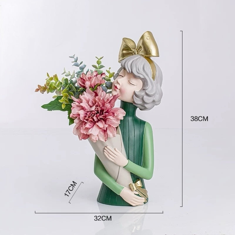 Bow-knot Girl Home Decor Ornament