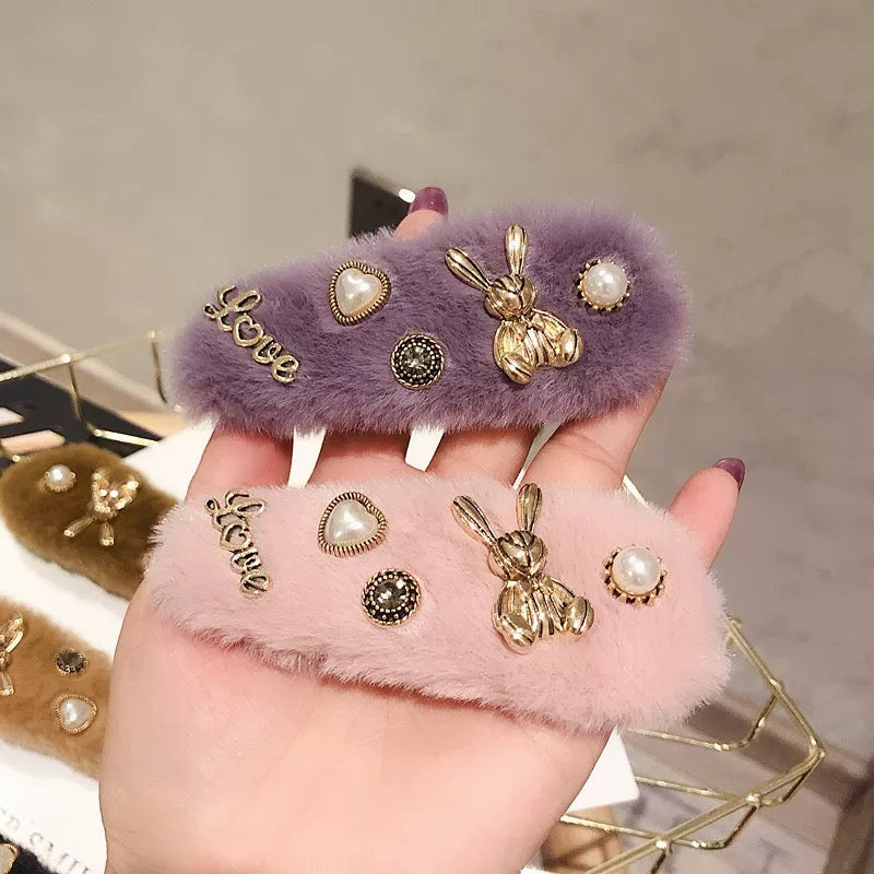 Cute Bunny Hair Clip V Boutique Studio