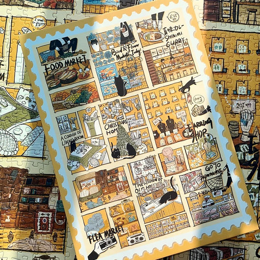 Black Cat’s Diary 1000 Piece Jigsaw Puzzle
