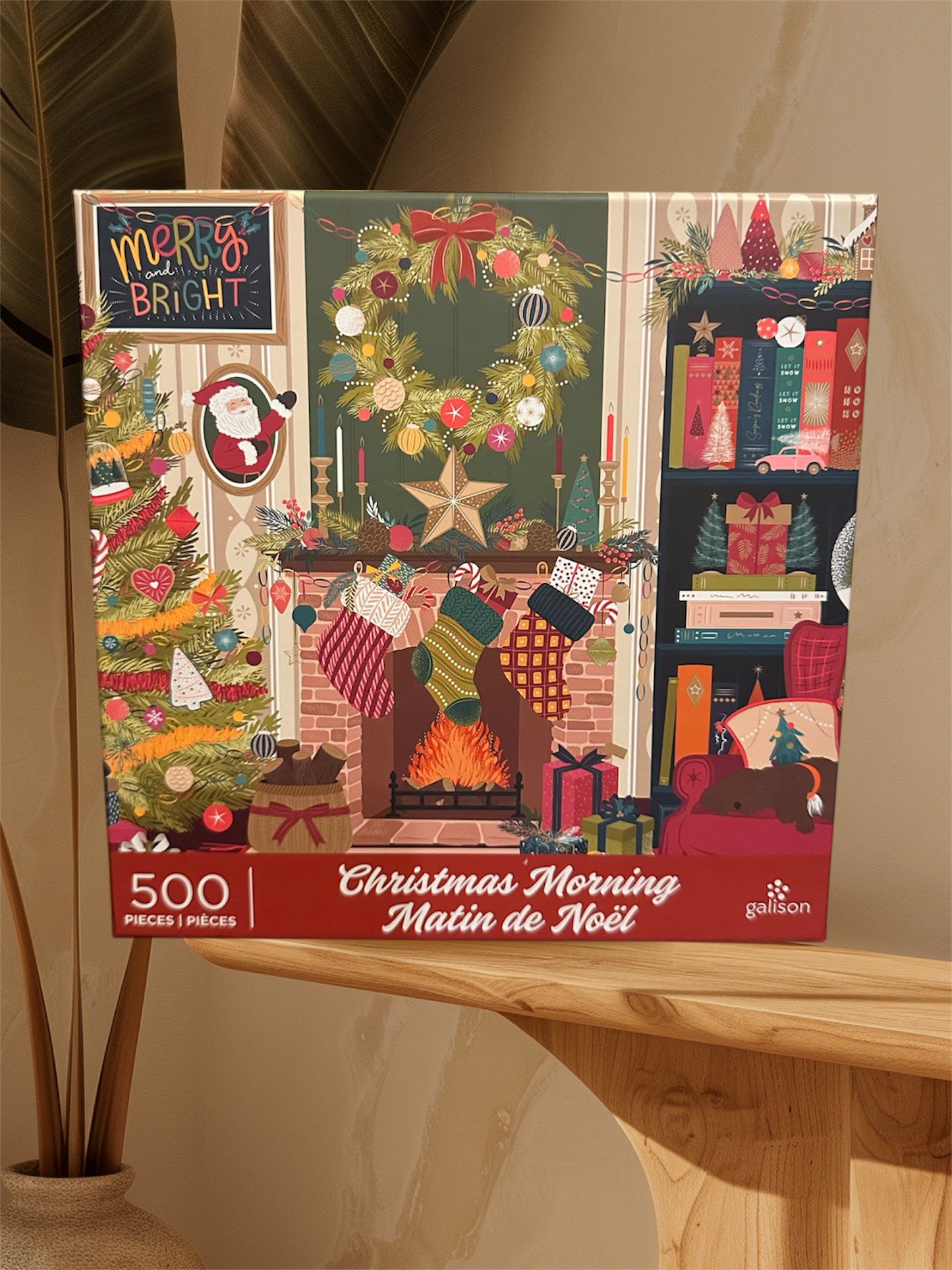 Galison Christmas Morning 500 Piece Puzzle