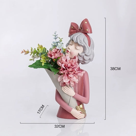 Bow-knot Girl Home Decor Ornament