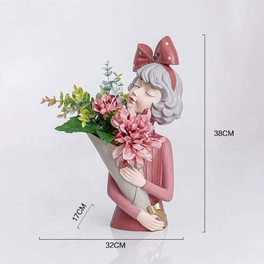 Bow-knot Girl Home Decor Ornament V Boutique Studio