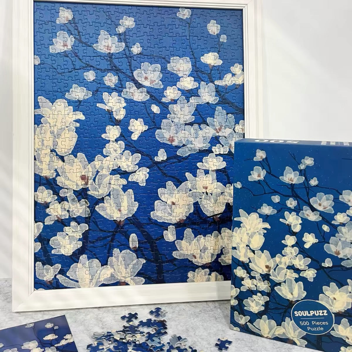 Blooming Magnolias 500 Piece Jigsaw Puzzle Soulpuzz