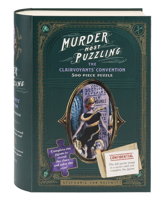 Murder Most Puzzling: The Clairvoyants' Convention 500 Piece Puzzle Chronicle Books