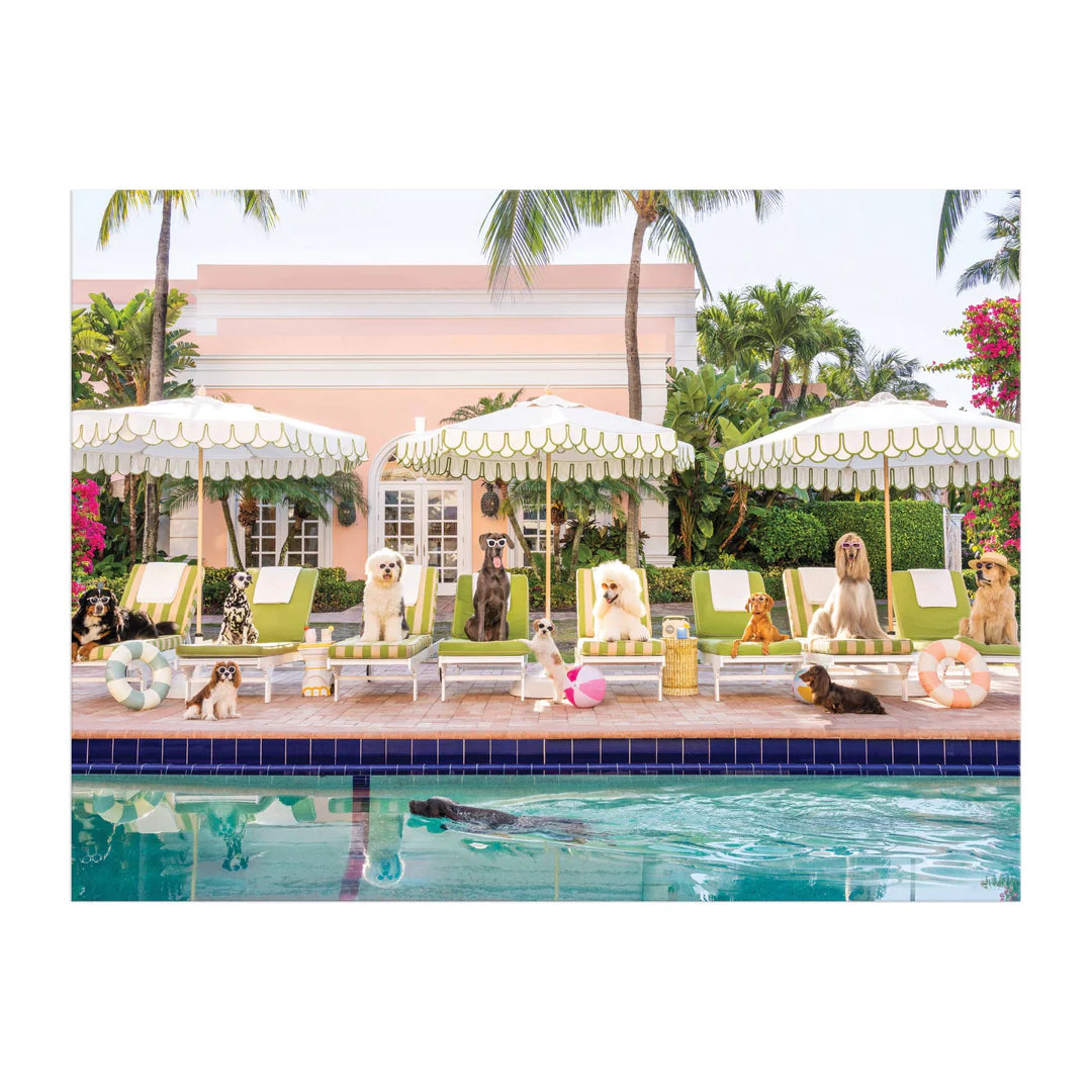Gray Malin Pool Day Palm Beach 1000 Piece Book Box Puzzle Galison