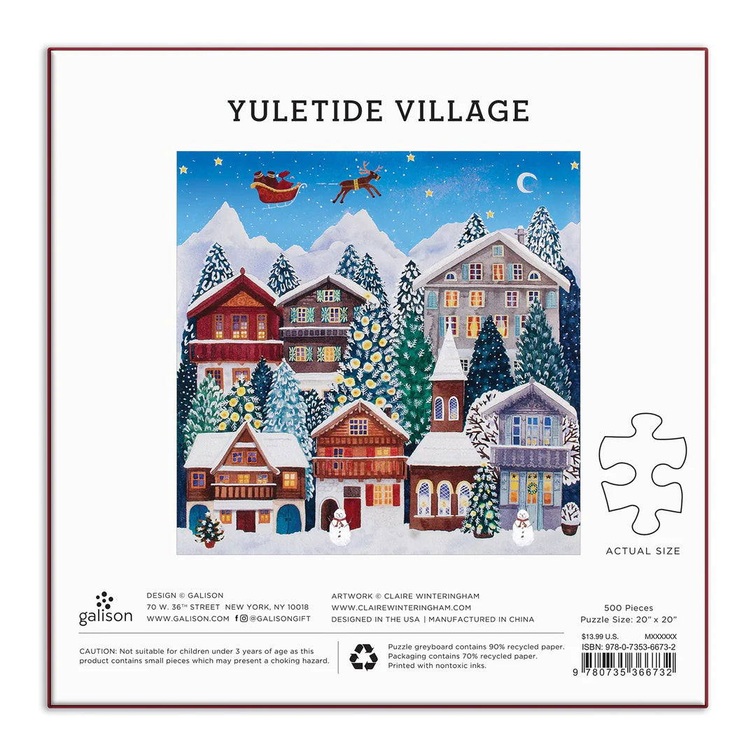 Yuletide Village 500 Piece Jigsaw Puzzle Galison