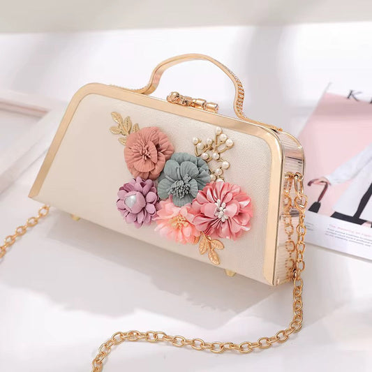 Luxurious Floral Handheld Clutch V Boutique Studio