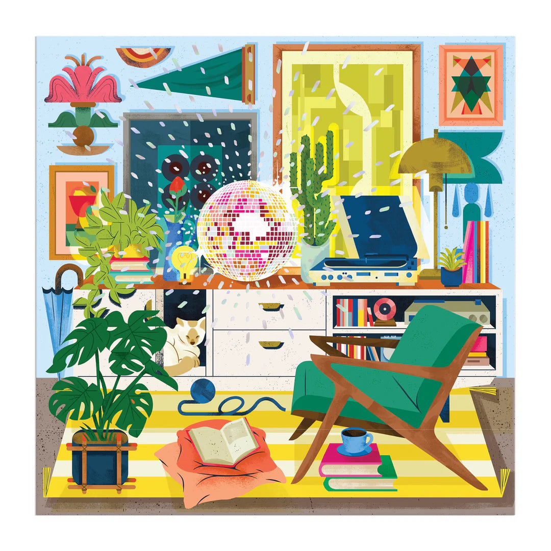 Disco Life 500 Piece Foil Puzzle Galison
