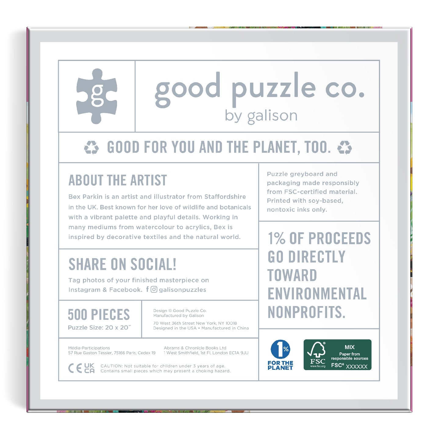 Good Puzzle Co. Countryside Harvest 500 Piece Puzzle