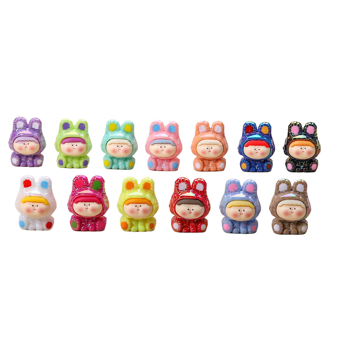 Mini Bunny Resin Figurines – Kawaii Desk Decorations