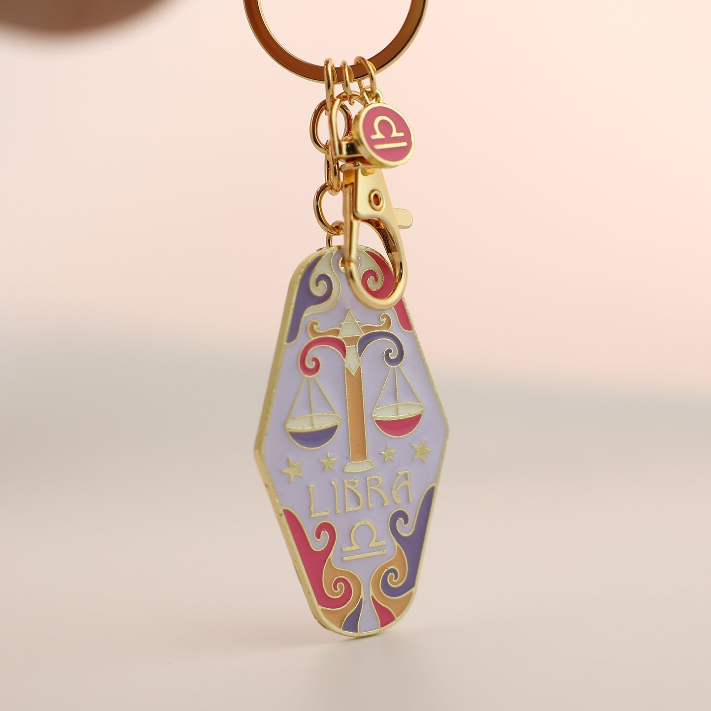 Zodiac Motel Keychain – Vintage Astrology Sign Gift